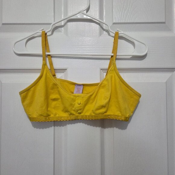 Savage X Fenty Yellow Cotton Wireless Adjustable Straps Unlined Bralette Sz M - Picture 2 of 8